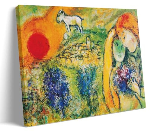 JUYOZ Marc Chagall Malerwerke, Poster auf Leinwand, Wandkunst, Bild, Drucke, hängende Foto, Geschenkidee, Dekoration, Heimkunst, 20 x 30 cm