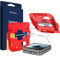 Caseology Snap Fit pour Samsung Galaxy Z Flip 6 [sans bulles] [anti-rayures] Coque extérieure en verre trempé, protection d'écran, installation facile pour Z Flip 6 – Lot de 2