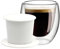 Birdee Premium vietnamesischer Kaffeefilter und doppelwandige Glasbecher-Set, Porzellan-Phin und stilvolle Präsentation