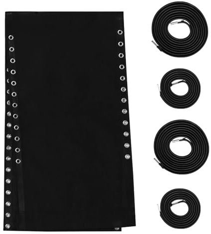 Mxshc Stuhl Ersatzstoff Klappbarer Liegestuhl Stoff Reparaturtuch Mit 4 Ersatzseilen, Schwerkraft Stuhl Zubehör Für Liegestühle, Klappstühle, Anti-Schwerkraft-Stühle Und Bungee-Stühle