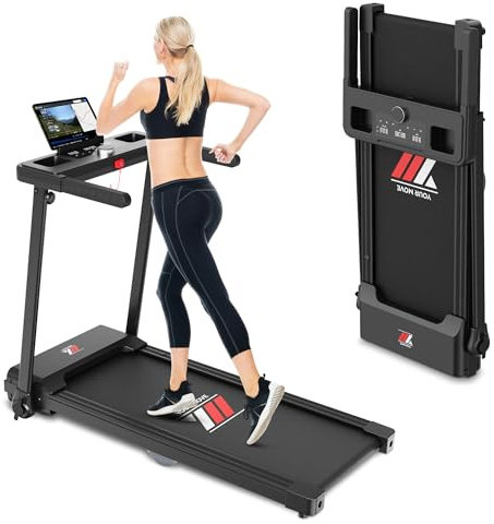 YM NEXT 2000 PRO Elektrisches Laufband Klappbar, 12 km/h, für zuhause, italienische Marke, große Oberfläche, kompakt, platzsparend, verstärkter Rahmen, mit App + Bluetooth, 2HP (Peak 3,5HP), Treadmill