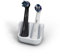 Qikfresh - Toothbrush Heads Holder for 2 attachable brushes | For toothbrush heads from Oral B, iO, Philips Sonicare, Waterpik, Fairywill | Made of food-safe silicone (White)