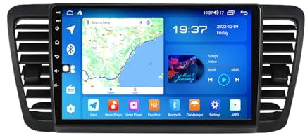 Android 11 Autoradio mit Navi für Subaru Legacy Outback 2003-2009 9 Zoll Touch 2 Din Android Auto Bluetooth Radio mit Display Rückfahrkamera USB WiFi Mirror Link Canbus(A200S 4G+WiFi 8-Core 2G 32G)