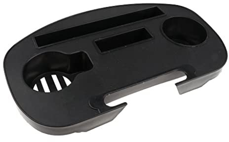 Universal Stuhl Becherhalter Tablett für Liegestühle - Praktisches Campingplatz und Strandkorb Zubehör - Stabiler Kunststoff mit Mobile Device Slot - Stay - 1#