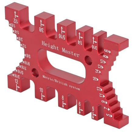 Dovetail Jig, Thin Jig Table Saw Jig Guide Box Joint Jig for Table Saw Dovetail Jig Tenon Caliper Card Gauge Carpentry Router Saw Measuring Ruler for Measuring Height
