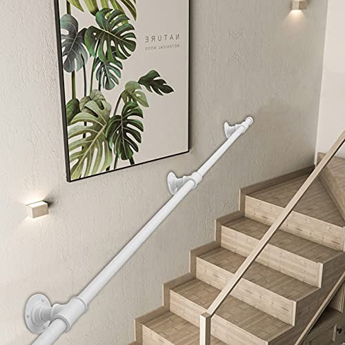 Wandmontierter Handlauf für Korridor, Dachbodentreppen, rutschfeste Sicherheitstreppe, Geländer, Stützstange, Komplett-Set (300 cm)