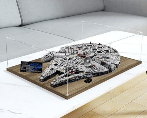 Caikbms Vitrine Acryl Kompatibel Mit Le-go 75192 Millennium Falcon, Staubdichte Transparente Durchsichtige Displaybox Vitrine (Nur Vitrine) A,3mm
