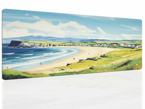 Tapis de Souris Beauty, Tapis Souris XXL, 1200x700x4mm Tapis de Bureau Gaming AntidéRapant, Tapis Bureau étanche, sous-Main pour Clavier et Souris, Mouse Pad Mat, pour Gamer, Ordinateur, Pc 383