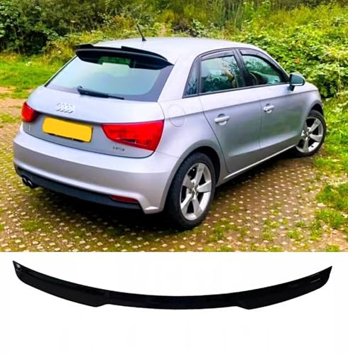 For Auto Perfectionists UK Rear Roof Spoiler Compatible With Audi A1 8X 5 Door 2010-2018 ABS Carbon Fibre