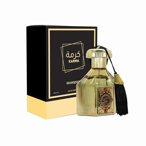 Sharqiyat Karma Eau de Parfum 100ml – Orientalischer Duft für Damen & Herren | Exotische Noten von Amber, Oud & Moschus Luxuriöses Parfüm für jeden Anlass