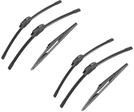 YUQUDGELKY 1/2/3/4/6PCS Limpiaparabrisas para Mazda CX 5 CX-5 MK1 KE 2011 2012-2017 Escobillas Delanteras/traseras Accesorios Auto(6 PCS)