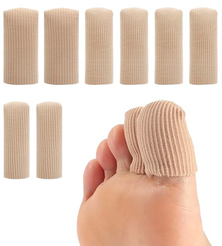 HENGBIRD 8 Stück Zehenschutz GroßEr Zeh Set, Zehenschutz Silikon für Blasen, HüHneraugen und Schwielen, Zehenkappen, Zehenpflaster Großer Zeh für Sport, Wandern, High Heels und Alltag