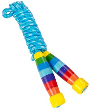 JOINPAYA 1Stück Teiliges Verstellbares Springseil für Holzgriff Sportzubehör für Fitness Training Indoor und Outdoor Aktivitäten Blau