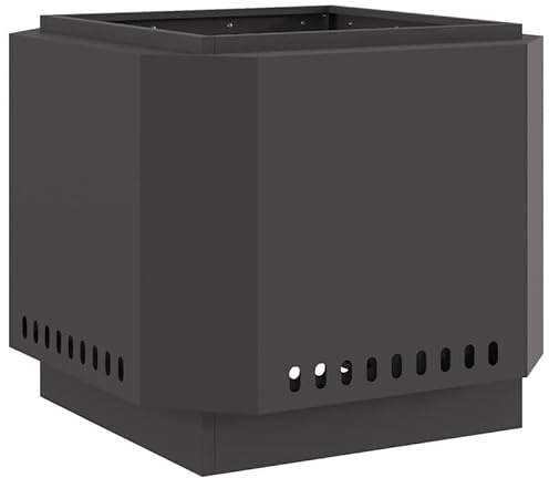 Eleganz Feuerstelle Rauchfrei aus Metallstahl - Rauchfreie Outdoor Feuerstelle für Garten, Terrasse & Camping - Langlebig & Wetterfest - 58x58x51 cm - Ideal für Gemütliche Abende