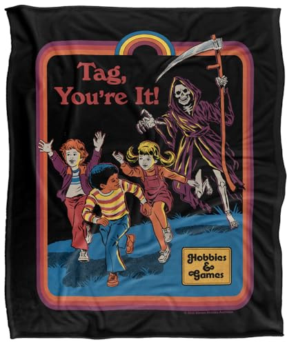 Steven Rhodes Tag You're It Superweiche Kuscheldecke mit seidigem Griff – 152 x 127 cm
