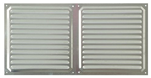 Brinox B70540A - Griglia di ventilazione in alluminio, 20 x 40 cm