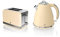 Swan, STP7040CN, Retro 1.5L Jug Kettle & 2 Slice Toaster, Stainless Steel Body, 3kw, Slide Out Crumb Tray, Auto-Centering (Cream)