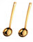 SBOMHS Stainless Steel ladle 2 Pieces Length 30CM Width 8.5CM Soup ladle Large Soup Spoon for Kitchen Utensils Gold