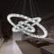 YRHome 72W LED Kristall Design Hängelampe Deckenlampe Hängeleuchte Kaltweiß Kronleuchter Pendelleuchte Höhenverstellbar Kronleuchter Kronleuchter Esszimmer Wohnzimmer Moderne Drei Ringe
