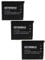 EXTENSILO 3X Batterie Remplacement pour Casio NP-60 pour Appareil Photo (600mAh, 3,7V, Li-ION)