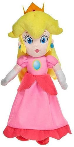 Whitehouse SUPER MARIO und Freunde Plüsch 6 versch. Figuren, 20 cm, Plüschfigur Mario, Luigi, Kong, Toad, Yoshi, Prinzessin Peach, Kuscheltier, Plüschtier Stofftier (Peach)