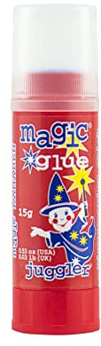KAMABEN Magic® Juggler Glue Stick 15g | Disappearing Purple Glue | Funny Becomes Colourless | Non-toxic Washable Kids Friendly | Best for Craft Wood Paper Cardboard Fabrics Cork Cardmaking