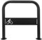MORIA DESIGN Fahrradständer 80 x 80 cm Fahrrad-Logo Bodenparker für 2 Fahrräder | stabiler Fahrradhalter Boden für Fahrrad, Mountainbike | Fahrradanlehnbügel | galvanisiert, pulverbeschichtet