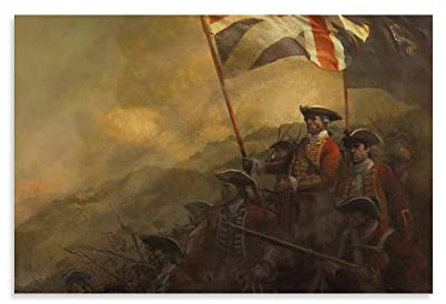 NANXIANG Kunstposter Deko Malerei Age of Empire British Warrior Leinwand Poster Wandkunst Bild Drucke H
