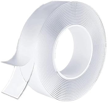Doppelseitiges Klebeband Extra Stark,Doppelseitiges Klebeband Transparent,Multifunktional Hinterlässt Keine Spuren Wiederverwendbar für Auto-, Wohn- und Bürodekor (3Meter x 2cm x 2 mm)