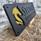 Personalisiertes Pferdestall Namensschild, Pferdenamensschild, Personalisiertes Pferdestall Acrylschild For Bauernhof Scheunenschild, Personalisiertes Outdoor Pferdename/Nummer Türschild(Black Gold)