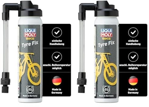 LIQUI MOLY Bike Tyre Fix | 75 ml | Fahrrad Reifenpanne | Art.-Nr.: 6056 (Packung mit 2)