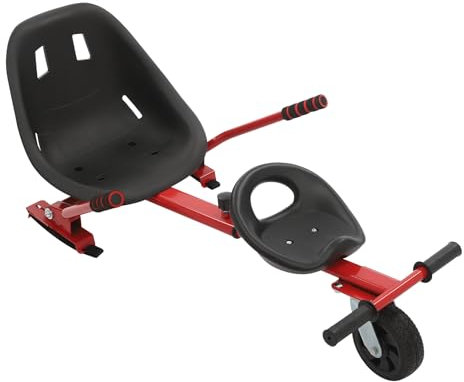 Hoverboard mit Sitz, Universal-Gokart-Zubehör & Nachrüst-Set für 6,5-10 Hoverboards, für Kinder und Erwachsene (Schwarz)