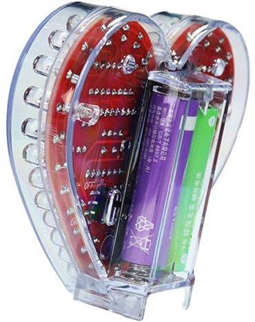 Herzförmiges RGB-LED-Licht-Bastelset, einfache Montage, Löt-Übungsset für Valentinstag und Muttertag, Geschenk, RGBs, LED-Herz-Lötprojekt
