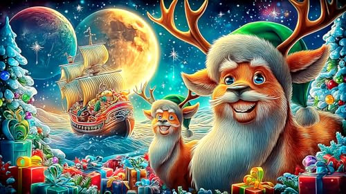 Cartoon-Muster 1000 Teile Puzzle für Kinderspielzeug Klassische Bildungsspiele 38x52cm/1000pcs