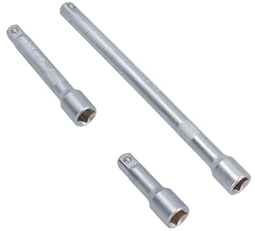 AB Tools 1/2 Straight Drive Extension bar Set 75mm - 250mm 3PC TE044