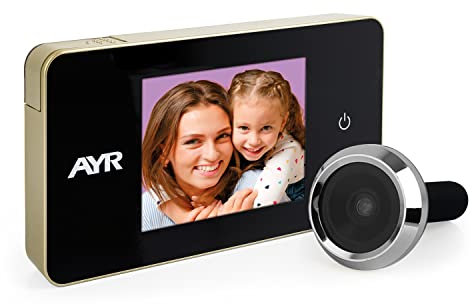 Mirilla Digital AYR 756 Acabado níquel Mate/Cromo Brillo.