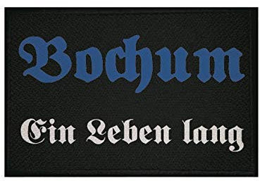U24 Aufnäher Bochum Ein Leben Lang Fahne Flagge Aufbügler Patch 9 x 6 cm
