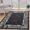 Carpeto Rugs Kurzflor Teppich Tierfell Optik Tiere Motiv Animal Print Muster - Bettvorleger Teppich für Wohnzimmer Schlafzimmer Esszimmer Grau 140 x 200 cm