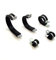 25 x 29 mm W1 Steel Rubber Lined P Clips Wiring Hose Clamp Pipe Cable