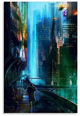 GSSD Blade Runner 2049 Mondo Filmposter, dekoratives Gemälde, Leinwand, Wandkunst, Wohnzimmer, Poster, Schlafzimmer, Malerei, 30 x 45 cm