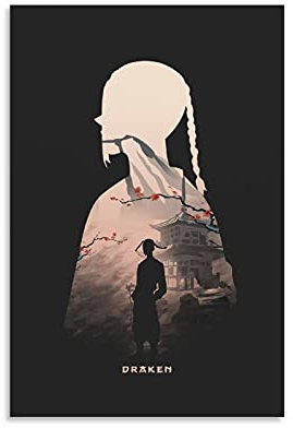 WERTF Anime-Poster Japanisches Manga Tokyo Revengers, Draken, Leinwand-Kunst-Poster und Wandkunstdruck, modernes Familienschlafzimmer, 50 x 75 cm