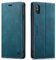 LOLFZ Wallet Case for iPhone X iPhone XS, Magnetic Flip Leather Case with RFID Block Card Slots Kickstand Shockproof Protective Cover Compatible with iPhone X XS - Blue