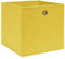 vidaXL 4X Aufbewahrungsbox Zusammenklappbar Spielkiste Regalkorb Faltkiste Korb Kinderbox Box Kiste Faltbox Vliesstoff 28x28x28cm Gelb