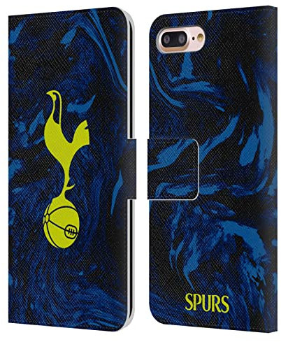Head Case Designs Officially Licensed Tottenham Hotspur F.C. Away 2021/22 Badge Kit Leather Wallet Case Compatible With Apple iPhone 7 Plus/iPhone 8 Plus
