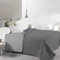 INTRECCI Copriletto Una Piazza E Mezza Estivo, Trapunta Estiva, 210x260 cm, Coperta Estiva, anche Primaverile, Double Face, Moderna, Leggera, Elegante. Colore: Grigio/Antracite