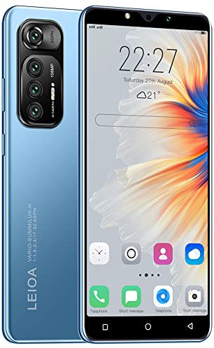 McMgc Smartphone Barato, Pantalla de 5,0 Pulgadas, 16GB ROM (128GB Escalable), Android 9.0, Teléfono Barato con Doble SIM y Doble Cámara, Lindo Teléfono 3G/gsm (Blue)