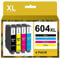 Coloran 604XL 604 XL Druckerpatronen Kompatibel für Epson XP 3200 Patronen 604XL Patronen für Epson XP 2205 Druckerpatronen für XP 4200 WF 2930 XP 3205 XP 4205 WF 2935 XP 2200 WF 2910 (4er-Pack)