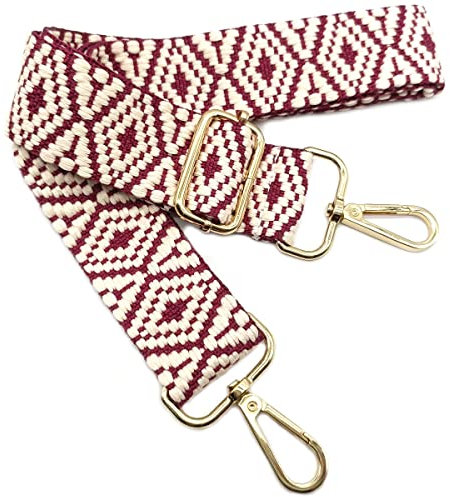 Tracolla Colorate Regolabile per Borse Donna Cinghia della Borsa Larga Fucsia con Gold Moschettone, Durevole per Crossbody Borsa, Borsetta, Chitarra DIY Spalla Accessori per Ragazze, *07