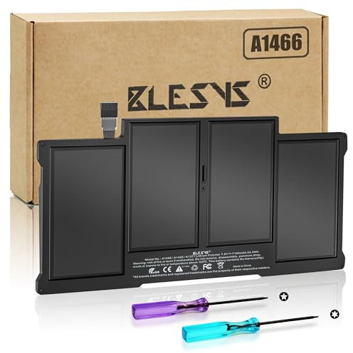 BLESYS A1466 Akku für MacBook Air 13 Zoll A1466 (Mitte 2012 2013, Anfang 2014 2015 2017) A1369(Ende 2010, Mitte 2011) EMC 3178 2925 2632 Modell Ersatzakku A1405 A1496 A1377