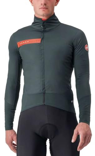 CASTELLI 4520505-303 BETA RoS JACKET Jacket Herren ROVER GREEN/RED ORANGE Größe M